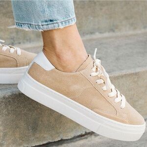 Soludos New Ibiza Platform Sneakers Sand Tan SZ 9